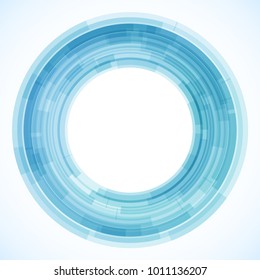 Geometric frame from circles, vector abstract background, wallpaper