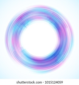 Geometric frame from circles, vector abstract background, wallpaper