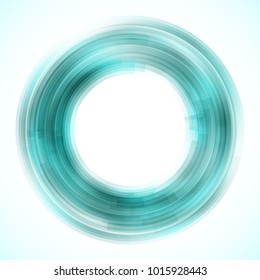 Geometric frame from circles, vector abstract background, wallpaper