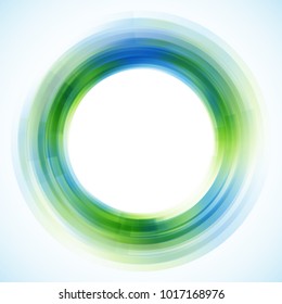 Geometric frame from circles, vector abstract background, wallpaper