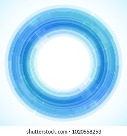 Geometric frame from circles, vector abstract background, wallpaper