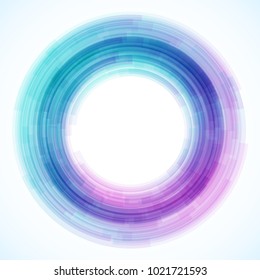Geometric frame from circles, vector abstract background, wallpaper