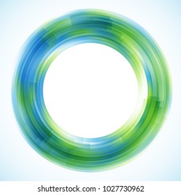 Geometric frame from circles, vector abstract background, wallpaper
