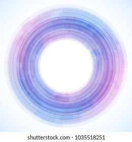 Geometric frame from circles, vector abstract background, wallpaper