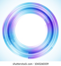 Geometric frame from circles, vector abstract background, wallpaper