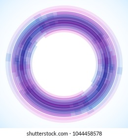 Geometric frame from circles, vector abstract background, wallpaper