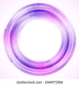Geometric frame from circles, vector abstract background, wallpaper