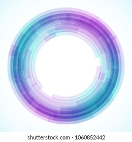 Geometric frame from circles, vector abstract background, wallpaper