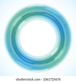 Geometric frame from circles, vector abstract background, wallpaper