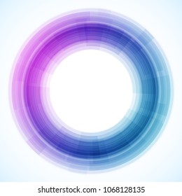 Geometric frame from circles, vector abstract background, wallpaper