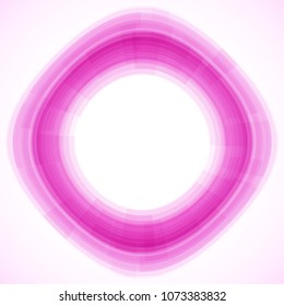 Geometric frame from circles, vector abstract background, wallpaper