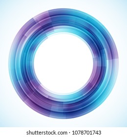 Geometric frame from circles, vector abstract background, wallpaper