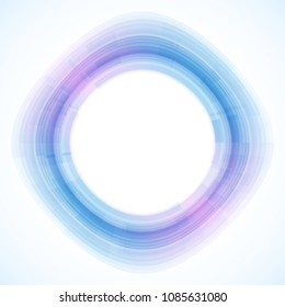 Geometric frame from circles, vector abstract background, wallpaper