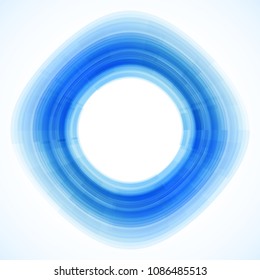 Geometric frame from circles, vector abstract background, wallpaper