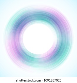 Geometric frame from circles, vector abstract background, wallpaper