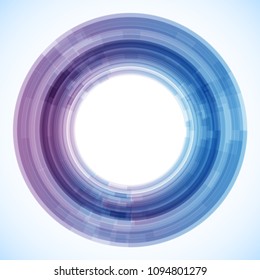 Geometric frame from circles, vector abstract background, wallpaper