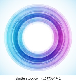Geometric frame from circles, vector abstract background, wallpaper
