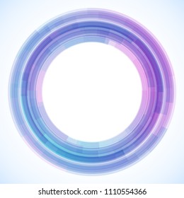 Geometric frame from circles, vector abstract background, wallpaper