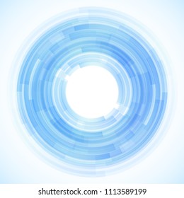 Geometric frame from circles, vector abstract background, wallpaper