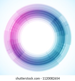 Geometric frame from circles, vector abstract background, wallpaper