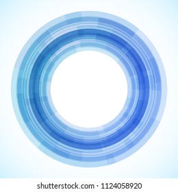 Geometric frame from circles, vector abstract background, wallpaper