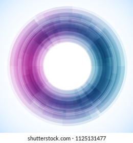 Geometric frame from circles, vector abstract background, wallpaper