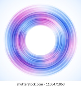Geometric frame from circles, vector abstract background, wallpaper