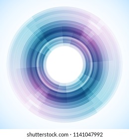 Geometric frame from circles, vector abstract background, wallpaper