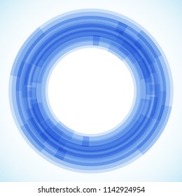 Geometric frame from circles, vector abstract background, wallpaper