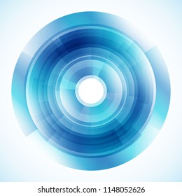 Geometric frame from circles, vector abstract background, wallpaper