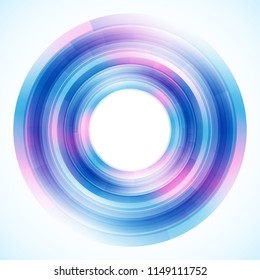 Geometric frame from circles, vector abstract background, wallpaper
