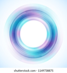 Geometric frame from circles, vector abstract background, wallpaper