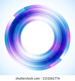 Marco geométrico de círculos, fondo abstracto de Vector, Fondo de pantalla