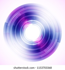 Geometric frame from circles, vector abstract background, wallpaper