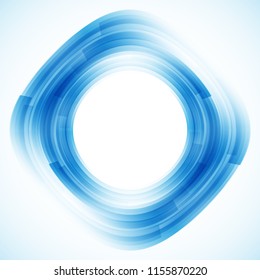 Geometric frame from circles, vector abstract background, wallpaper