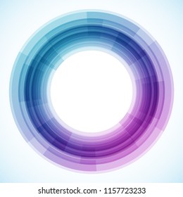 Geometric frame from circles, vector abstract background, wallpaper