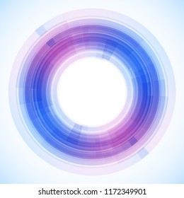 Geometric frame from circles, vector abstract background, wallpaper