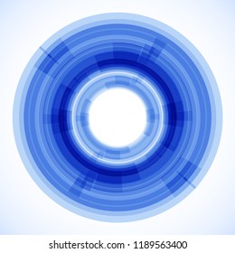 Geometric frame from circles, vector abstract background, wallpaper