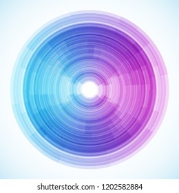 Geometric frame from circles, vector abstract background, wallpaper