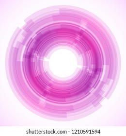 Geometric frame from circles, vector abstract background, wallpaper