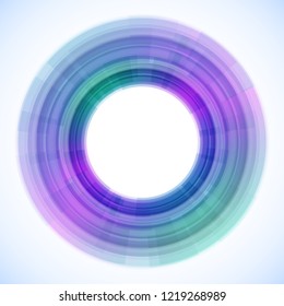Geometric frame from circles, vector abstract background, wallpaper