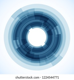 Geometric frame from circles, vector abstract background, wallpaper