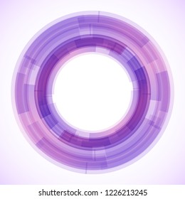 Geometric frame from circles, vector abstract background, wallpaper