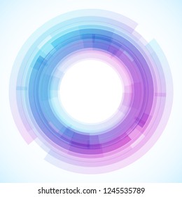 Geometric frame from circles, vector abstract background, wallpaper