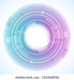 Geometric frame from circles, vector abstract background, wallpaper