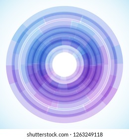 Geometric frame from circles, vector abstract background, wallpaper