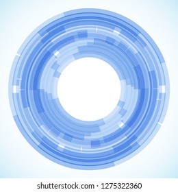 Geometric frame from circles, vector abstract background, wallpaper