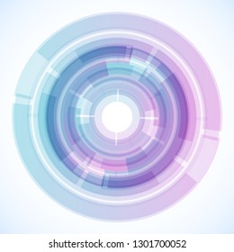 Geometric frame from circles, vector abstract background, wallpaper