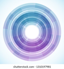 Geometric frame from circles, vector abstract background, wallpaper