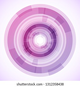 Geometric frame from circles, vector abstract background, wallpaper